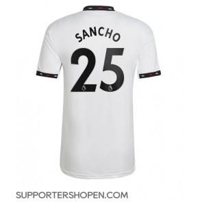 Manchester United Jadon Sancho #25 Borta Matchtröja 2022-23 Kortärmad